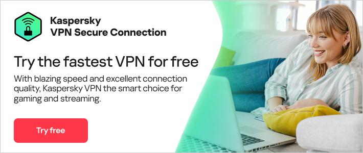 VPN app connection status on laptop